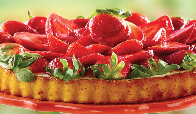Strawberry Flan