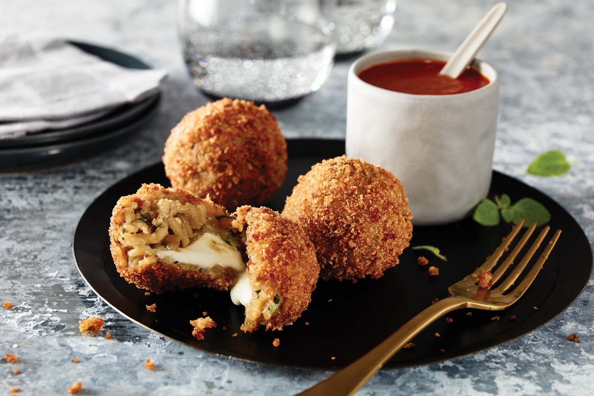 Cheesy Mushroom Arancini