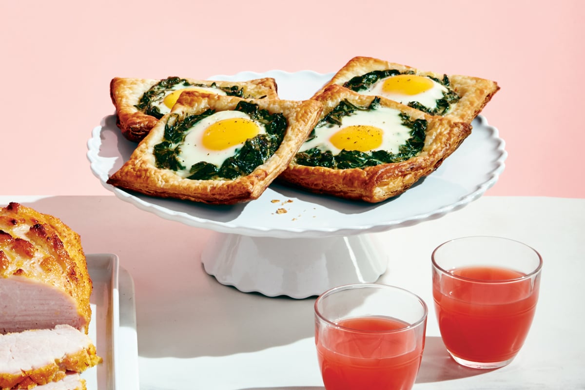 Spinach Florentine Baked Egg Tartlets