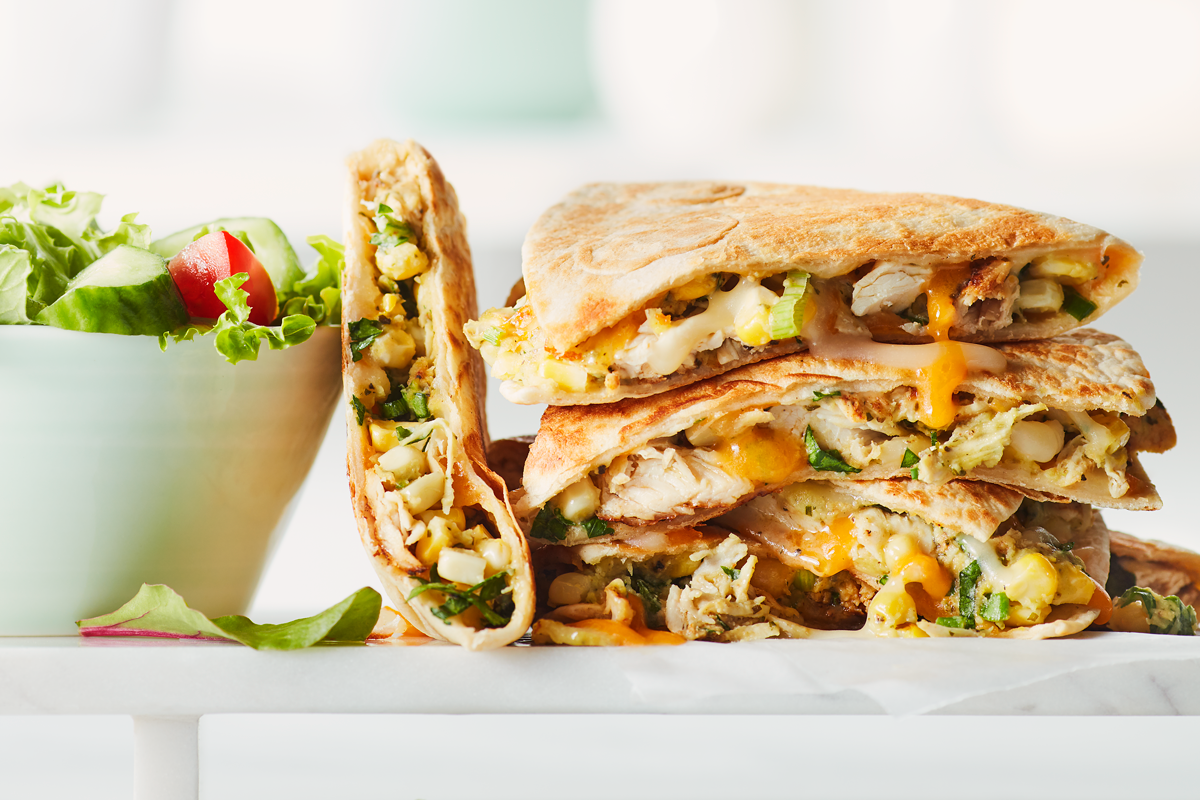 Feed me Friday: Grilled corn and chicken quesadillas